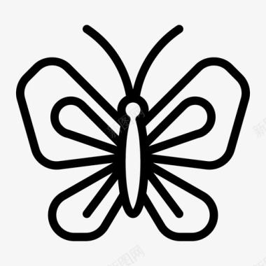 昆虫设计蝴蝶虫子昆虫图标