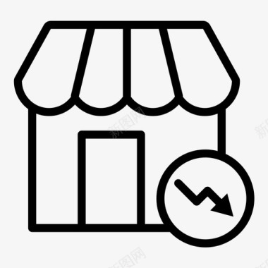 收藏店铺图标商店电子商务市场图标