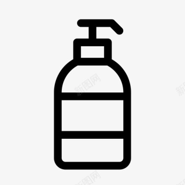 沐浴露个人卫生用品洗发水图标
