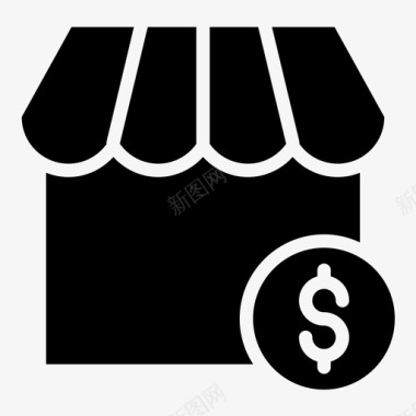 收藏店铺图标商店电子商务市场图标