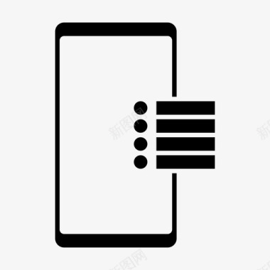 手机信息功能列表检查表备忘录图标