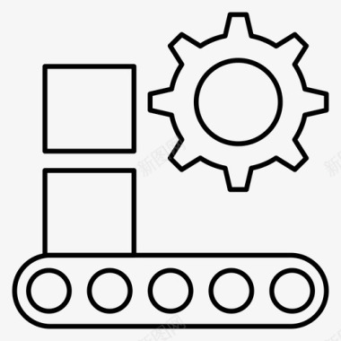 制造输送机纸箱制造图标