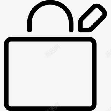 简约手绘秒表shoppingbagtag1图标