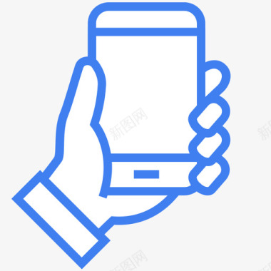 手机展示动作手持手机手机手机展示1图标
