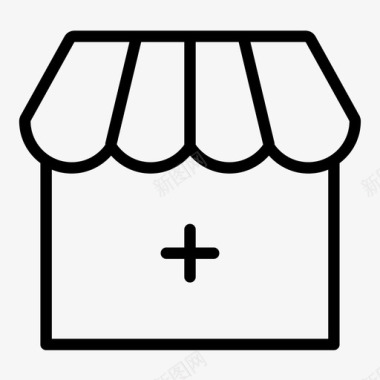 收藏店铺图标商店电子商务市场图标