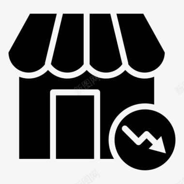 收藏店铺图标商店电子商务市场图标