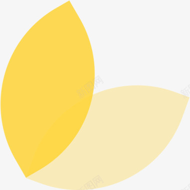 黄黑色花瓣黄图标