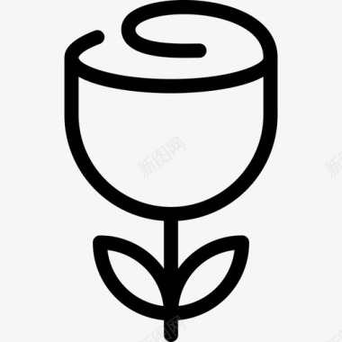 简约手绘datingrose图标