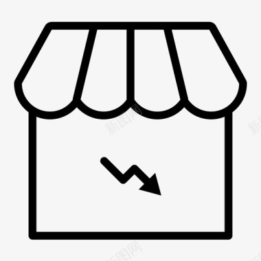 收藏店铺图标商店电子商务市场图标