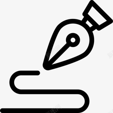 简约手绘contentinkpenwrit图标