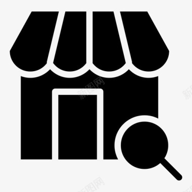 收藏店铺图标商店电子商务市场图标