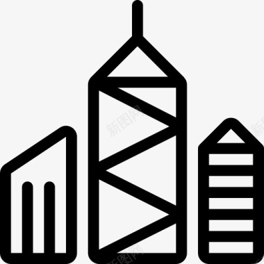 简约手绘buildingmodern1图标