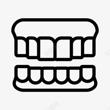 有关牙齿假牙牙科牙医图标