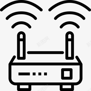 路由信号路由器wifi互联网网络图标