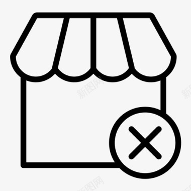 收藏店铺图标商店电子商务市场图标