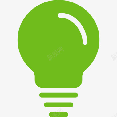 灯泡矢量素材灯泡绿图标
