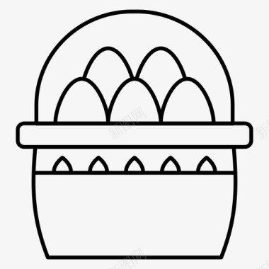 关上的纸箱复活节纸箱鸡蛋图标