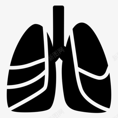 生物学肺生物学人图标