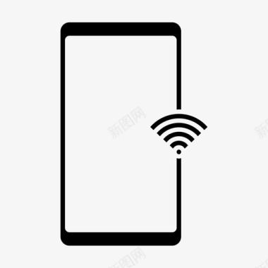 移动互联wifi连接互联网图标