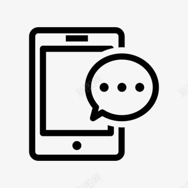手机短信短信聊天手机图标