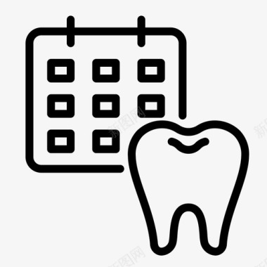 就医预约牙医预约检查时间表牙科图标