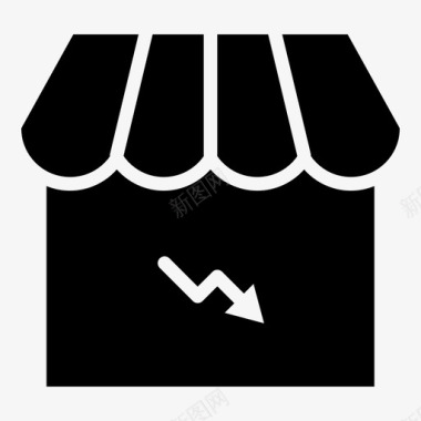 收藏店铺图标商店电子商务市场图标