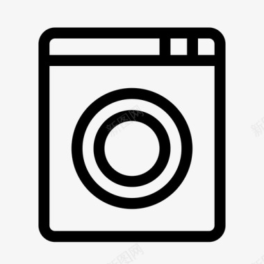 洗衣机洗衣机清洁电子图标