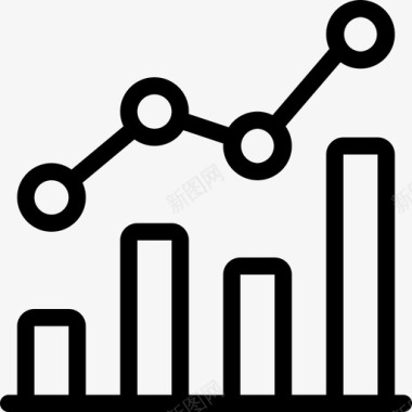 简约手绘analyticsgraphbar图标