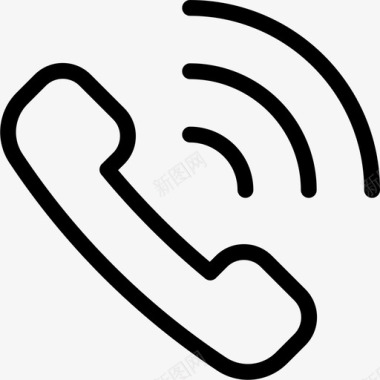 简约手绘phoneactionsring图标