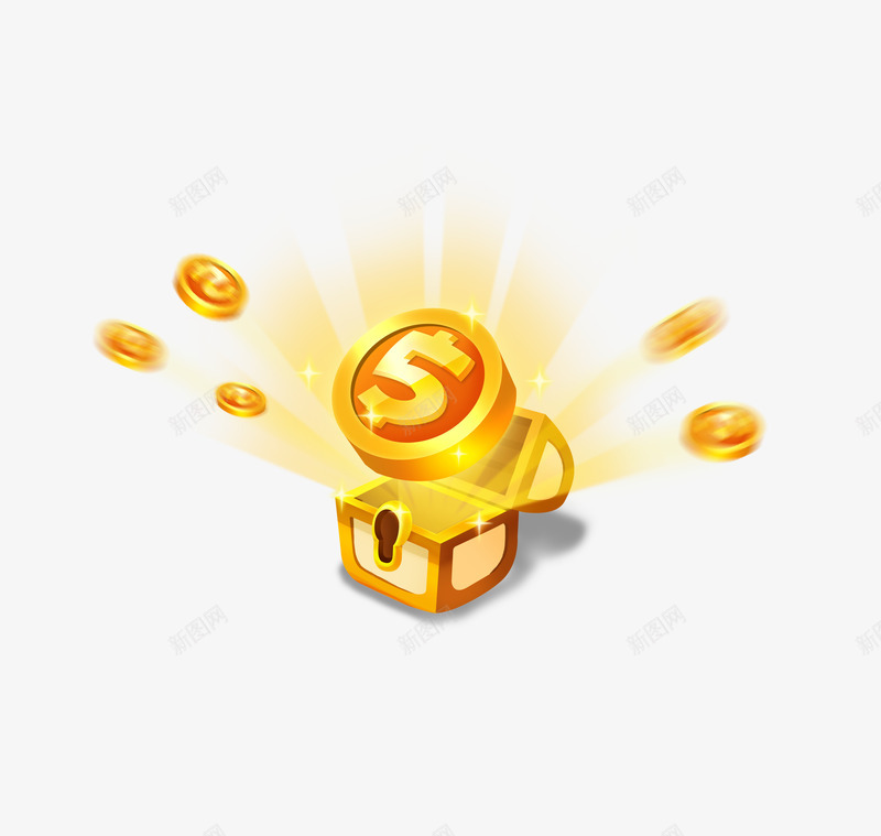 金币优惠黄金开箱png免抠素材_88icon https://88icon.com 金币 优惠 黄金 开箱