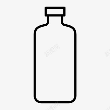 瓶装水饮料运动图标