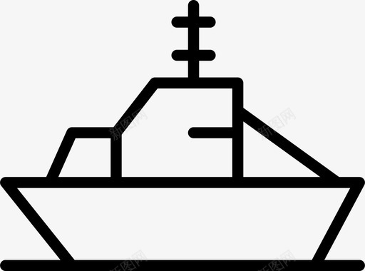 战争船军队战斗图标