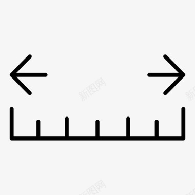 量尺子测量设计数学图标