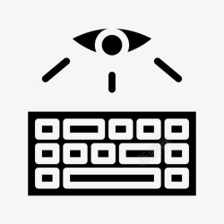 眼睛与键盘图片键盘键盘记录眼睛黑客高清图片