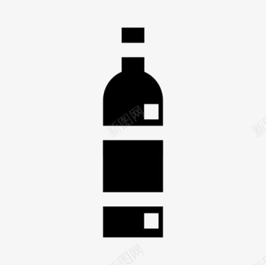 韩国饮品烧酒瓶子韩国饮料图标