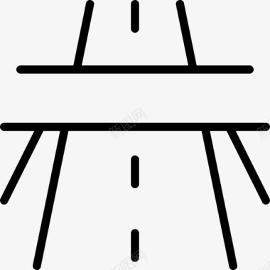 交叉口高速公路基础设施图标