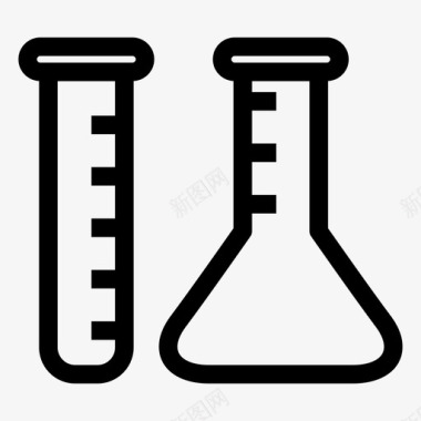 键盘教学化学实验烧瓶图标