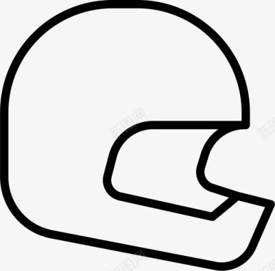 头盔头摩托车图标