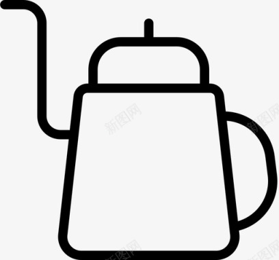 香醇可口壶饮料咖啡图标