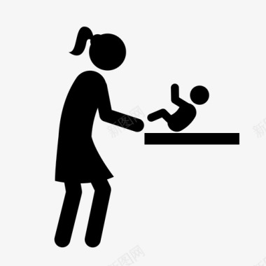 孩子和婴儿婴儿治疗孩子家庭图标