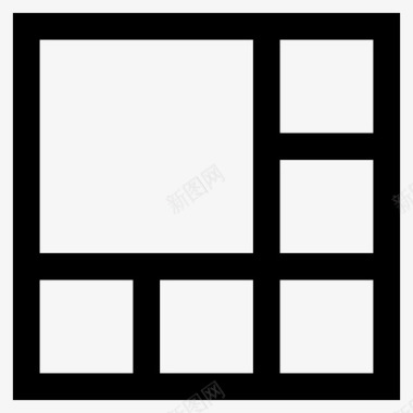 监控视频监控03工具图标六格视频图标