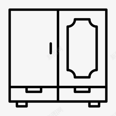 电视台系列图标衣柜家居家具图标