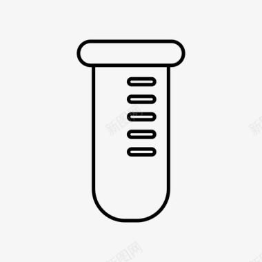 绿色化学药物试管化学设备图标