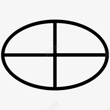 圆形状椭圆编辑工具椭圆形状图标