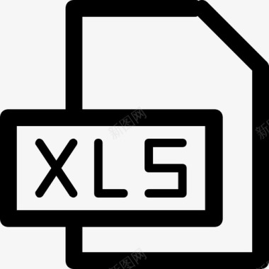 XLSxls数据文档图标