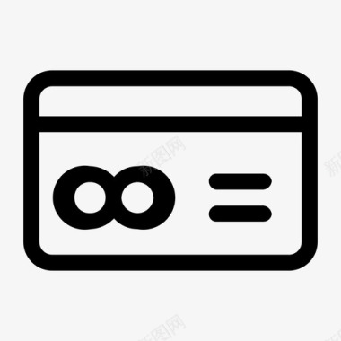 信用卡业务信用卡业务概念图标