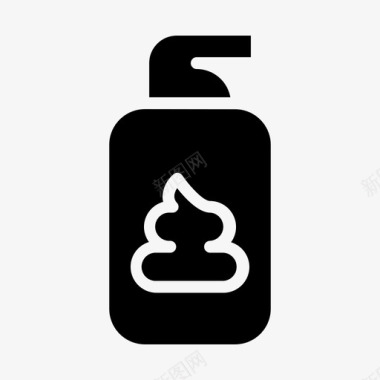 剃须泡沫护理美容图标