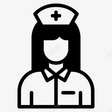 助理护士护士助理化身图标
