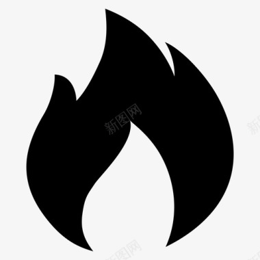 火焰图标火焰实心图标