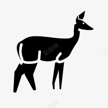 鹿动物母鹿图标
